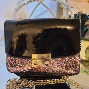 Evening Black Bag with Glider Details